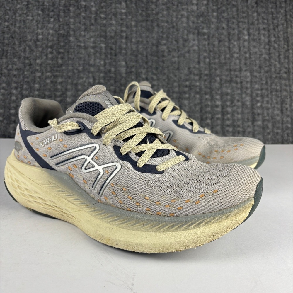 Karhu Mestari Run Running Shoes Athletic Sneakers Size 10.5 Silver Navy F205003